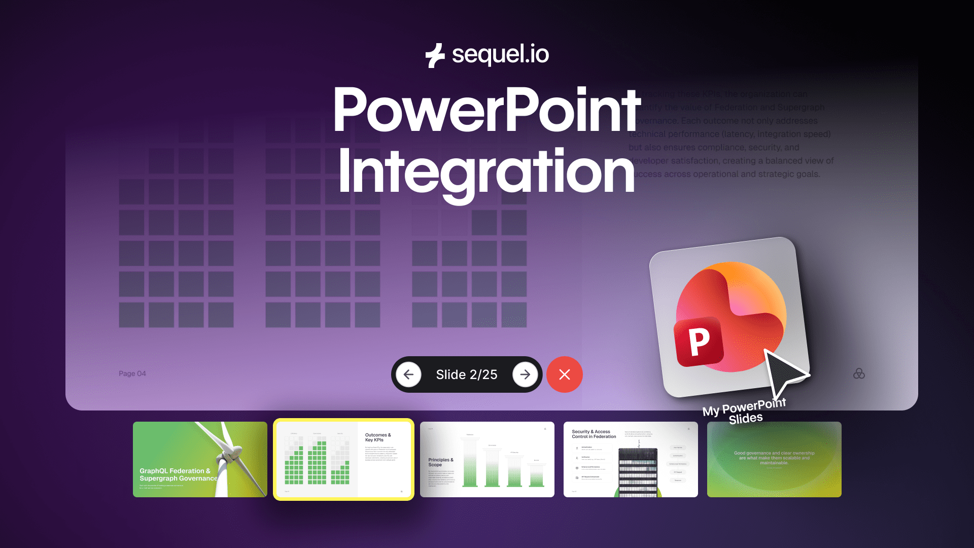 Sequel PowerPoint integration