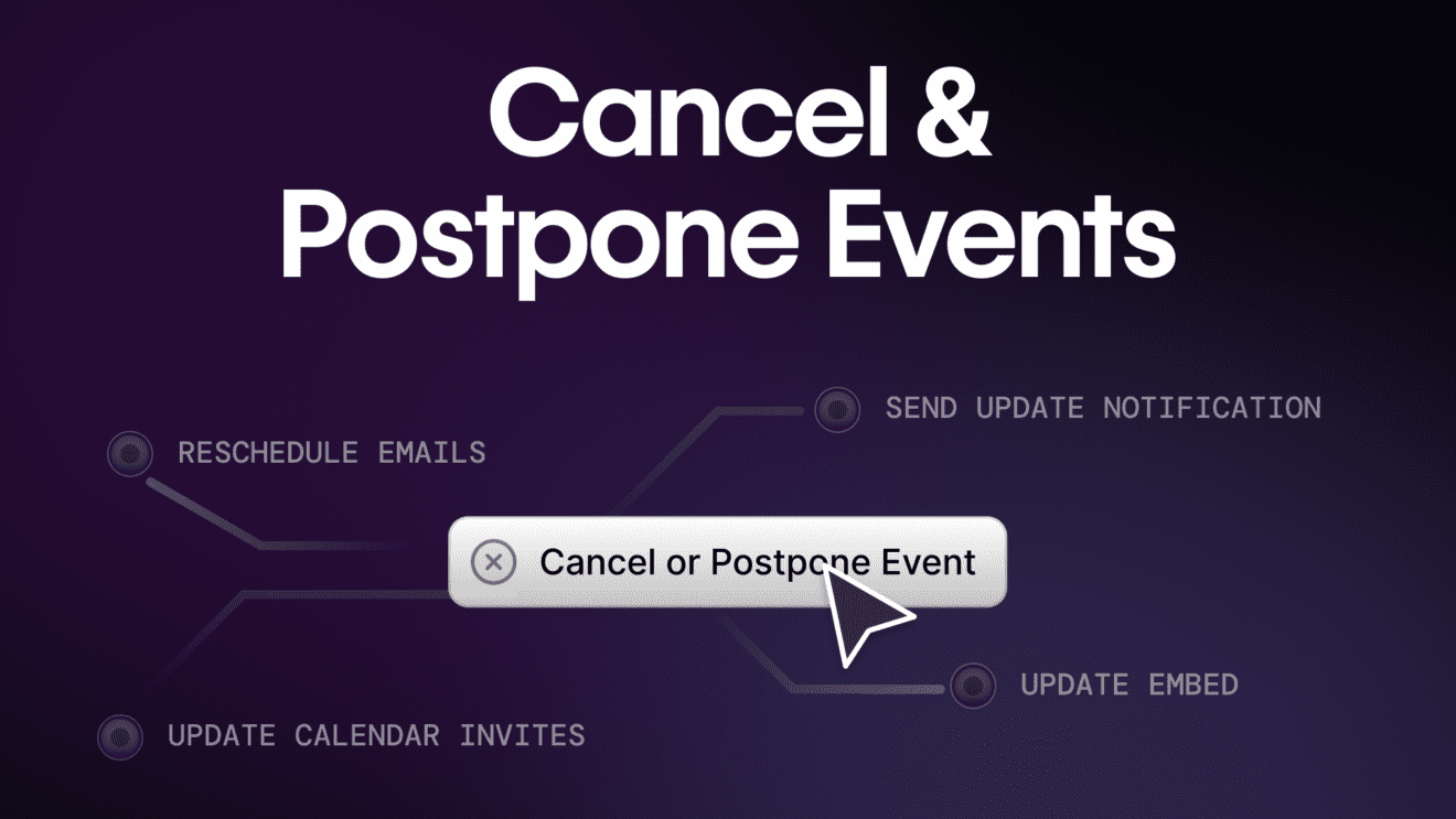 Cancel & Postpone Events