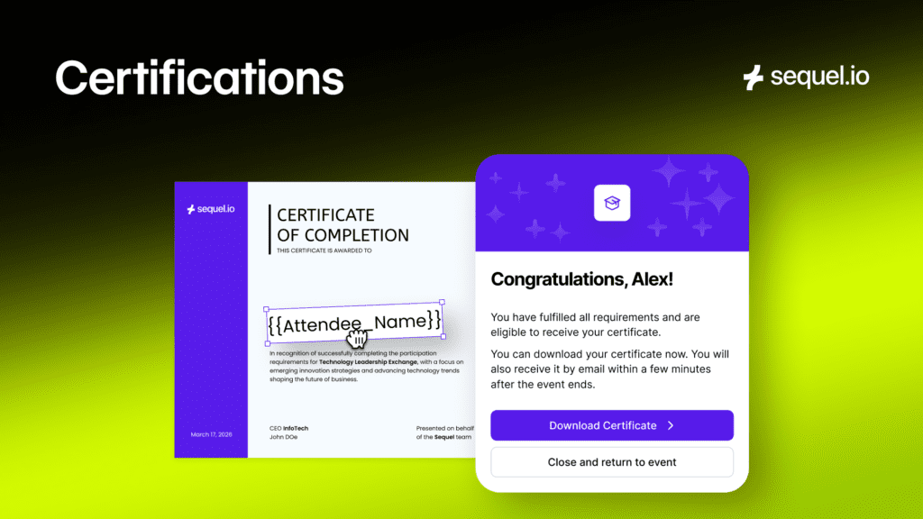 Sequel Certifications