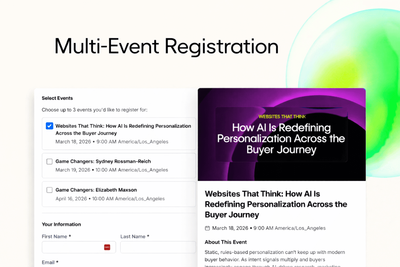 Multi-Event Registration
